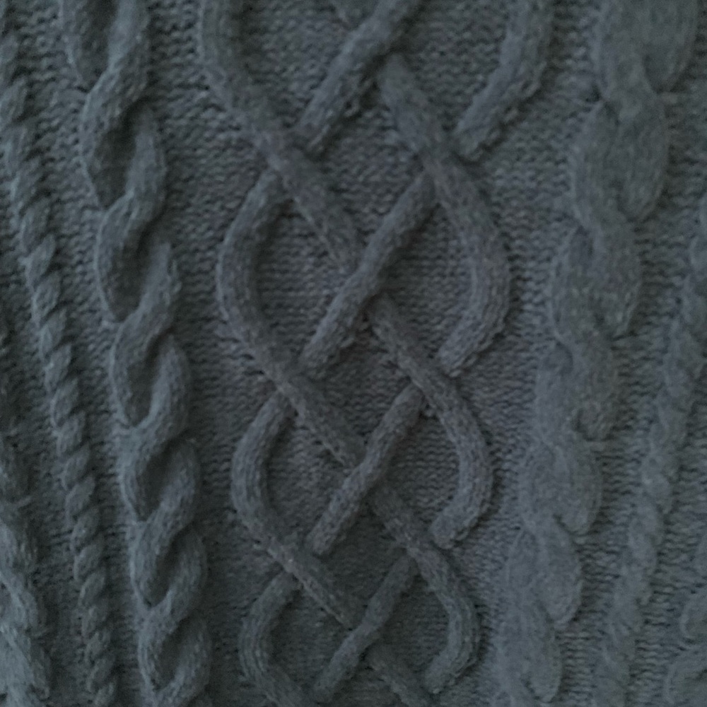 JJill Cable Knit Crewneck Sweater S Navy Blue - Picture 4 of 7